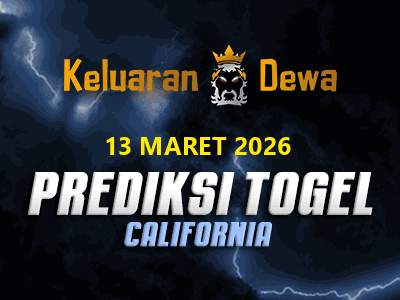 Prediksi Keluaran California Jumat 13 Maret 2026 Terjitu