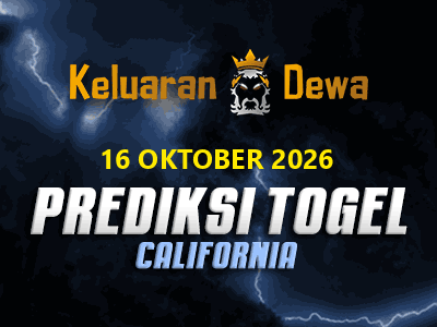 Prediksi Keluaran California Jumat 16 Oktober 2026 Terjitu