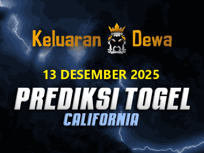 Prediksi Keluaran California Sabtu 13 Desember 2025 Terjitu