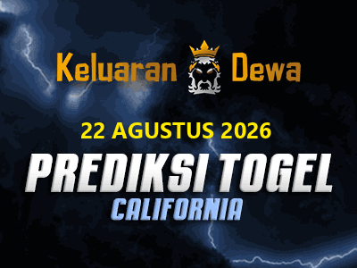 Prediksi Keluaran California Sabtu 22 Agustus 2026 Terjitu