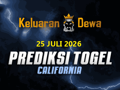 Prediksi Keluaran California Sabtu 25 Juli 2026 Terjitu