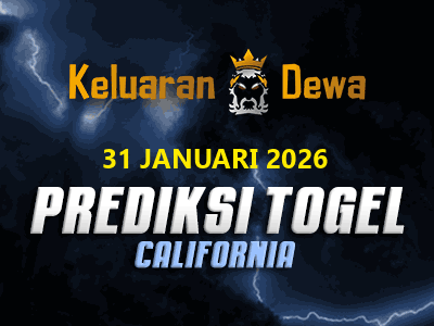 Prediksi Keluaran California Sabtu 31 Januari 2026 Terjitu
