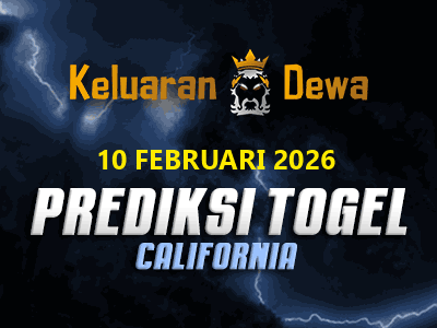 Prediksi Keluaran California Selasa 10 Februari 2026 Terjitu