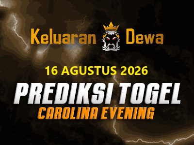Prediksi Keluaran Carolina Evening Minggu 16 Agustus 2026 Terjitu