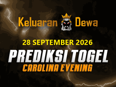 Prediksi Keluaran Carolina Evening Senin 28 September 2026 Terjitu