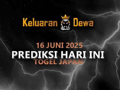 Prediksi Keluaran Japan Senin 16 Juni 2025 Terjitu