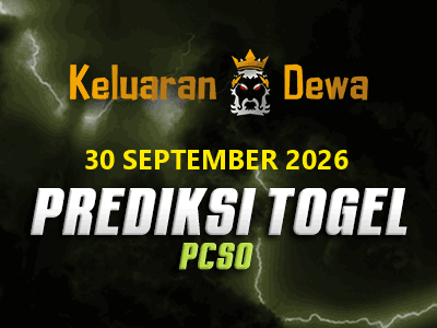 Prediksi Keluaran Pcso Rabu 30 September 2026 Terjitu