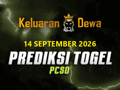 Prediksi Keluaran Pcso Senin 14 September 2026 Terjitu