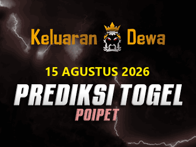 Prediksi Keluaran Poipet Sabtu 15 Agustus 2026 Terjitu