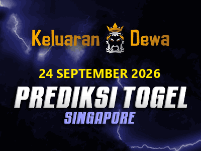 Prediksi Keluaran Singapore Kamis 24 September 2026 Terjitu