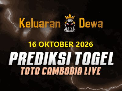 Prediksi Keluaran Toto Cambodia Live Jumat 16 Oktober 2026 Terjitu