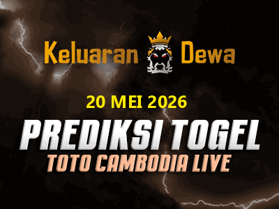 Prediksi Keluaran Toto Cambodia Live Rabu 20 Mei 2026 Terjitu